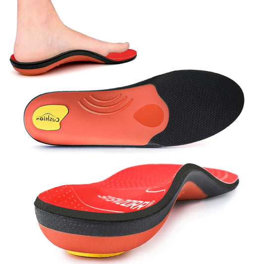 Flat Feet Template Arch Support Orthopedic Insoles,Men Women Plantar Fasciitis Heel Pain Orthotics Insoles Sneakers Shoe Inserts